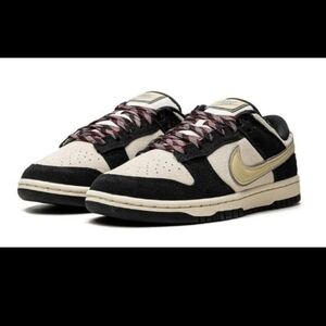 Womens Nike Dunk Low LX Black Team Gold Coconut Milk W 8.5 M 7 Shoes Sneakers